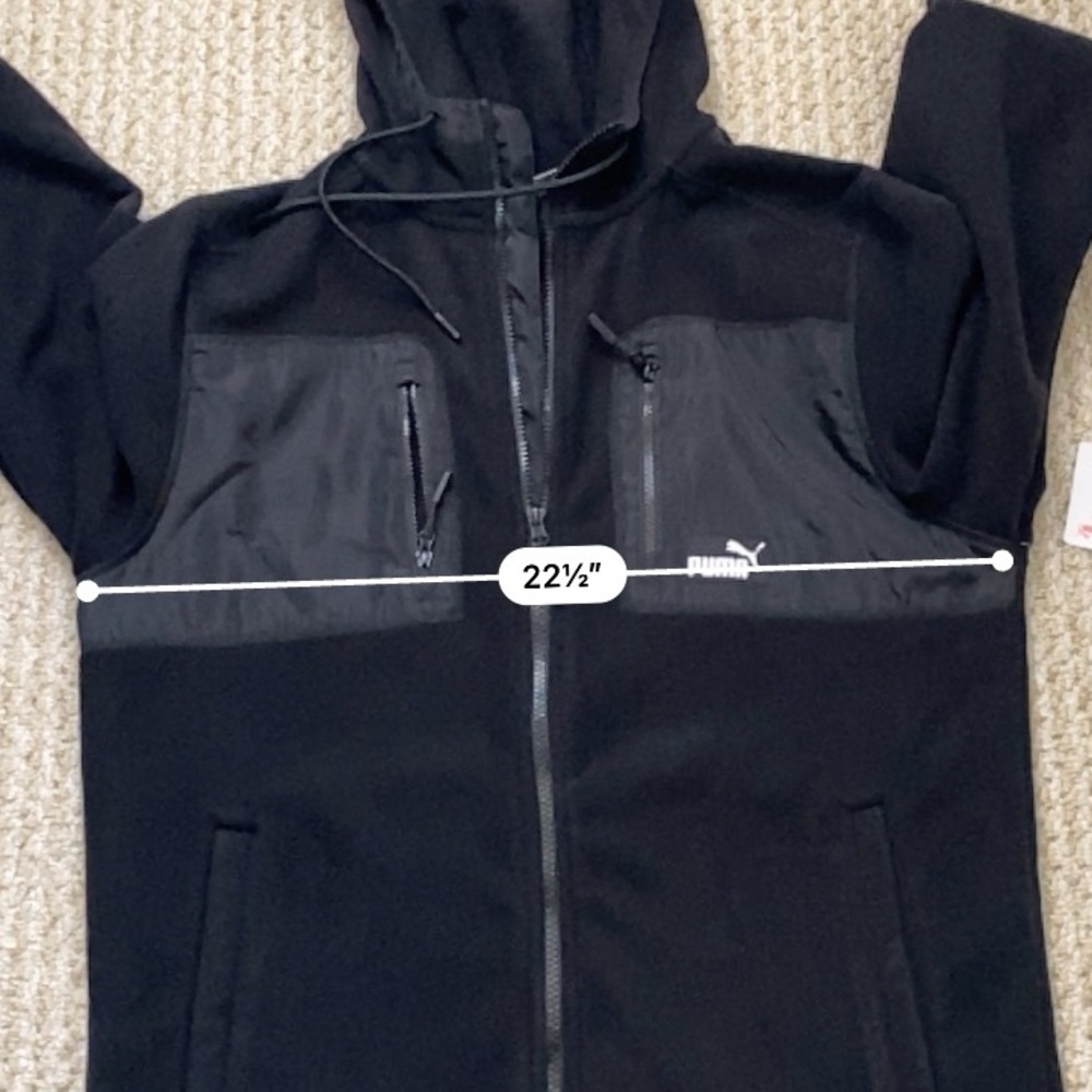 PUMA | Fleece Jacket Polar Hooded Zip-up Small - Picture 9 of 11
